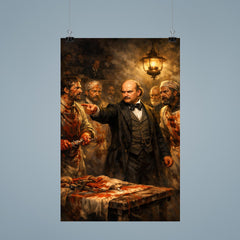 Ignaz Semmelweis confronting bloodstained doctors poster 9
