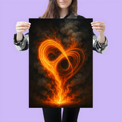 Ilya Prigogine strange attractor fire and smoke poster 3