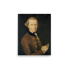 Immanuel Kant poster on a plain backdrop in size 8"x10".