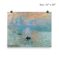Impression, Sunrise by Claude Monet poster 2