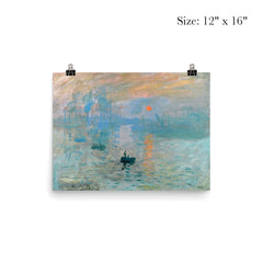 Impression, Sunrise by Claude Monet poster 3