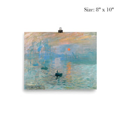 Impression, Sunrise by Claude Monet poster 4