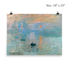 Impression, Sunrise by Claude Monet poster 5