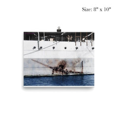 Imprint of a Mitsubishi Kamikaze Zero on H.M.S Sussex, 1945 poster 4