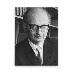 Imre Lakatos poster on a plain backdrop in size 18"x24".