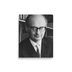 Imre Lakatos poster on a plain backdrop in size 8"x10".