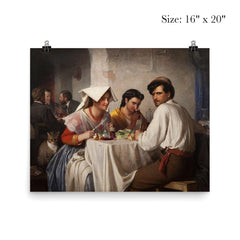 In a Roman Osteria by Carl Bloch poster 2