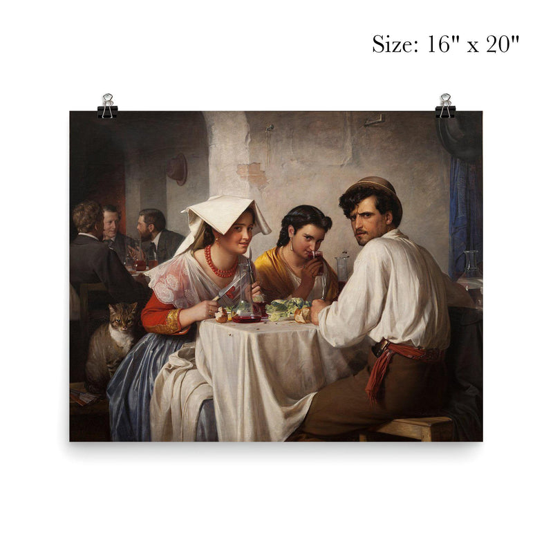 In a Roman Osteria by Carl Bloch poster 2