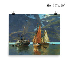 In Neroyfjord by Themistokles von Eckensbrecher, 1921 poster 2