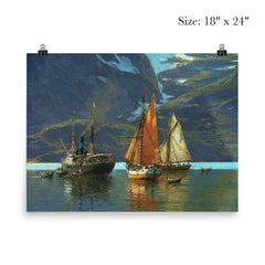 In Neroyfjord by Themistokles von Eckensbrecher, 1921 poster 5