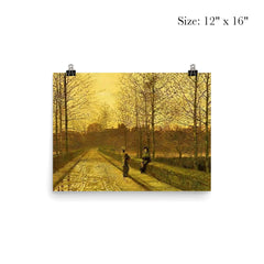 In the Golden Gloaming by John Atkinson Grimshaw, 1883 poster 3