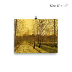 In the Golden Gloaming by John Atkinson Grimshaw, 1883 poster 4