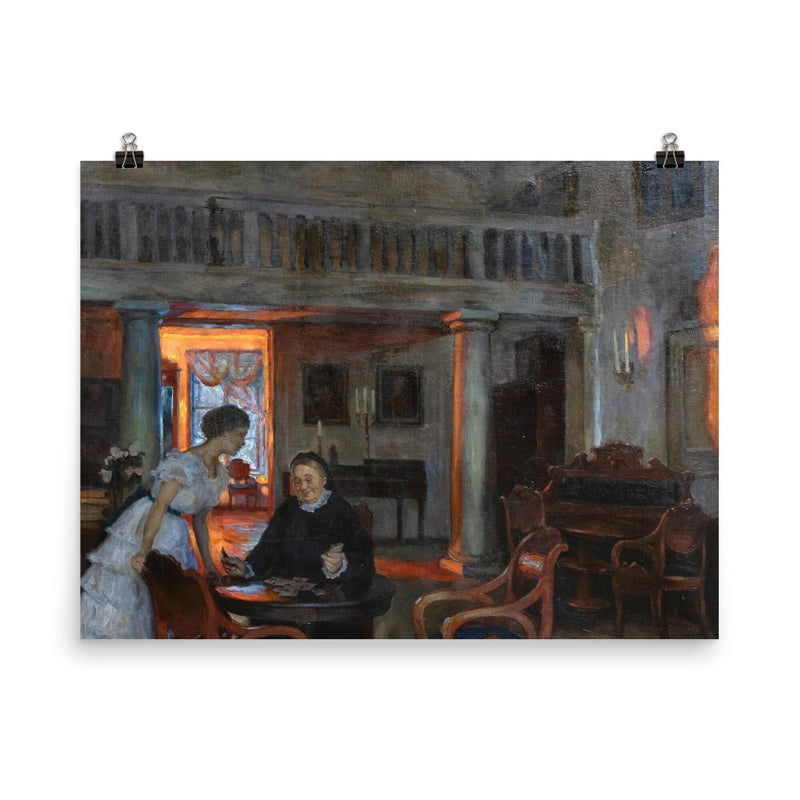 In The Twilight by Alexandr Victorovich Moravov, 1912 poster on a plain backdrop in size 8