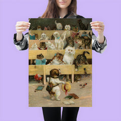 In the Wrong Class by Louis Wain poster 3