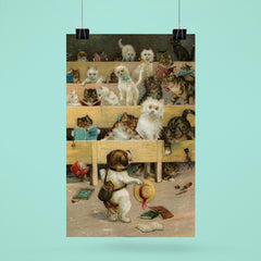 In the Wrong Class by Louis Wain poster 6