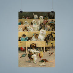 In the Wrong Class by Louis Wain poster 9