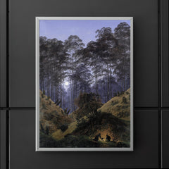 Inside the Forest in the Moonlight by Caspar David Friedrich, 1823 poster 5