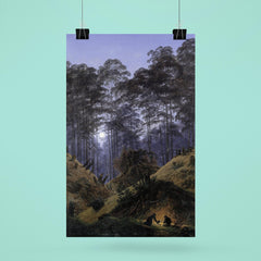 Inside the Forest in the Moonlight by Caspar David Friedrich, 1823 poster 6