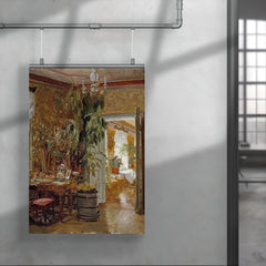 Interior from the Hallonblads' Home, Hympola Manor by Adolf von Becker poster 4