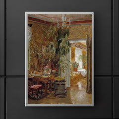 Interior from the Hallonblads' Home, Hympola Manor by Adolf von Becker poster 5