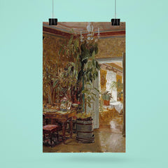 Interior from the Hallonblads' Home, Hympola Manor by Adolf von Becker poster 6