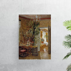 Interior from the Hallonblads' Home, Hympola Manor by Adolf von Becker poster 7