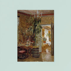 Interior from the Hallonblads' Home, Hympola Manor by Adolf von Becker poster 8