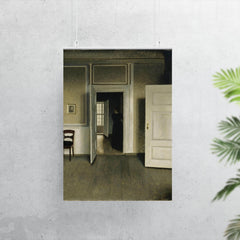 Interior from the Home of the Artist by Vilhelm Hammershoi poster 7