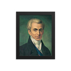 Ioannis Kapodistrias framed print on a plain backdrop in size 8"x10".