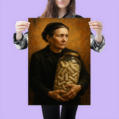 Irena Sendler carrying names in glass jars poster 3
