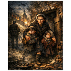 Irena Sendler smuggling children through Warsaw jigsaw puzzle