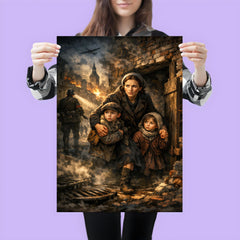 Irena Sendler smuggling children through Warsaw poster 3