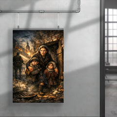 Irena Sendler smuggling children through Warsaw poster 4