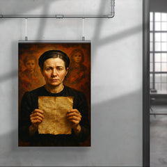 Irena Sendler with hidden child lists poster 4