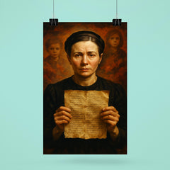 Irena Sendler with hidden child lists poster 6