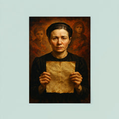 Irena Sendler with hidden child lists poster 8