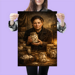 Irena Sendler with hidden names in jars poster 3