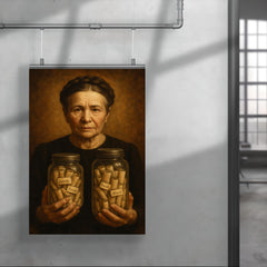 Irena Sendler with hidden names in jars poster 4