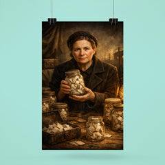 Irena Sendler with hidden names in jars poster 6