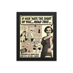 Ironized Yeast Advertisement for Weight Gain, 1930s framed print on a plain backdrop in size 8"x10".