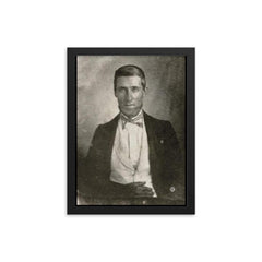 Is This Image Reversed? framed print on a plain backdrop in size 12"x16".