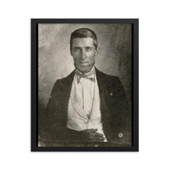 Is This Image Reversed? framed print on a plain backdrop in size 16"x20".