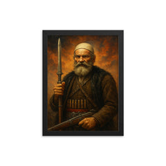 Isa Boletini framed print on a plain backdrop in size 12"x16".