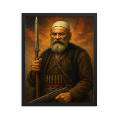 Isa Boletini framed print on a plain backdrop in size 16"x20".