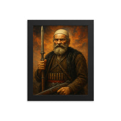 Isa Boletini framed print on a plain backdrop in size 8"x10".