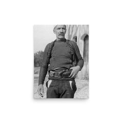 Isa Boletini poster on a plain backdrop in size 12"x16".