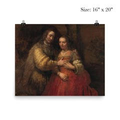 Isaac and Rebecca, Known as ‘The Jewish Bride’ by Rembrandt van Rijn poster 2