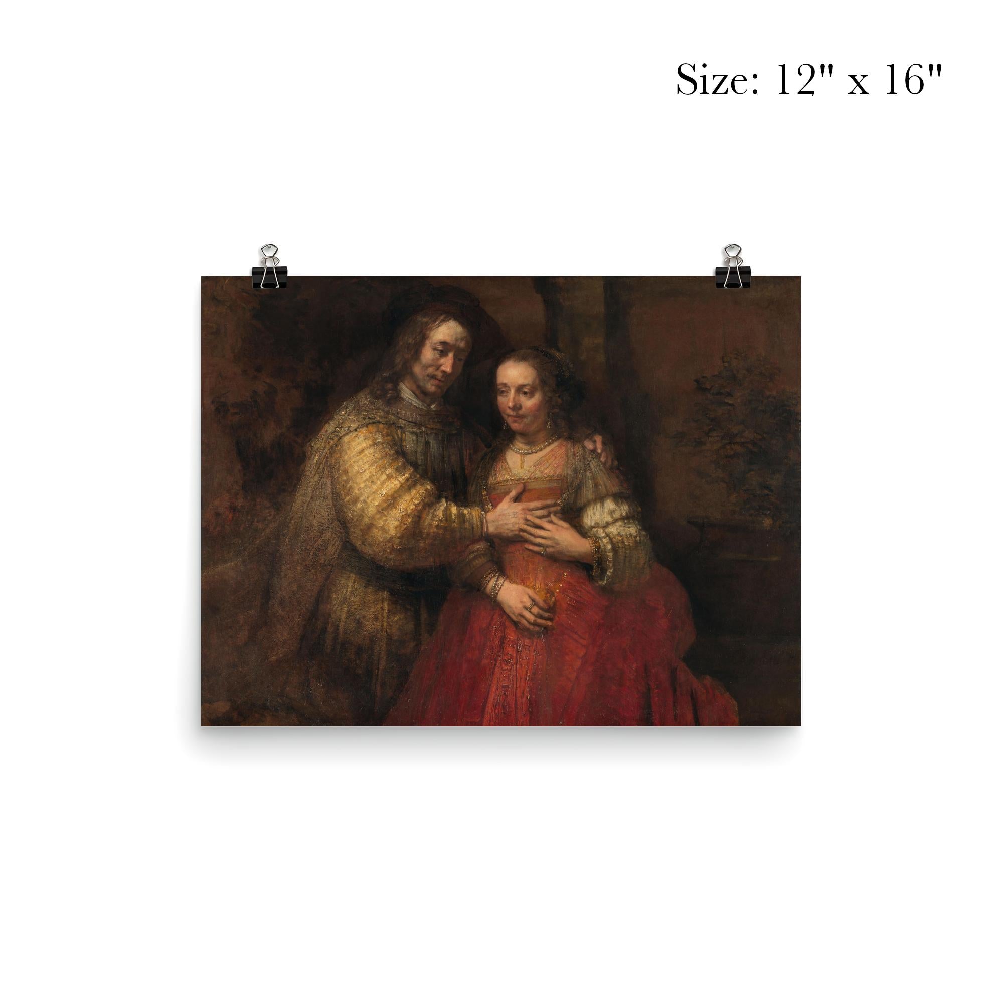 Isaac and Rebecca, Known as ‘The Jewish Bride’ by Rembrandt van Rijn poster 3
