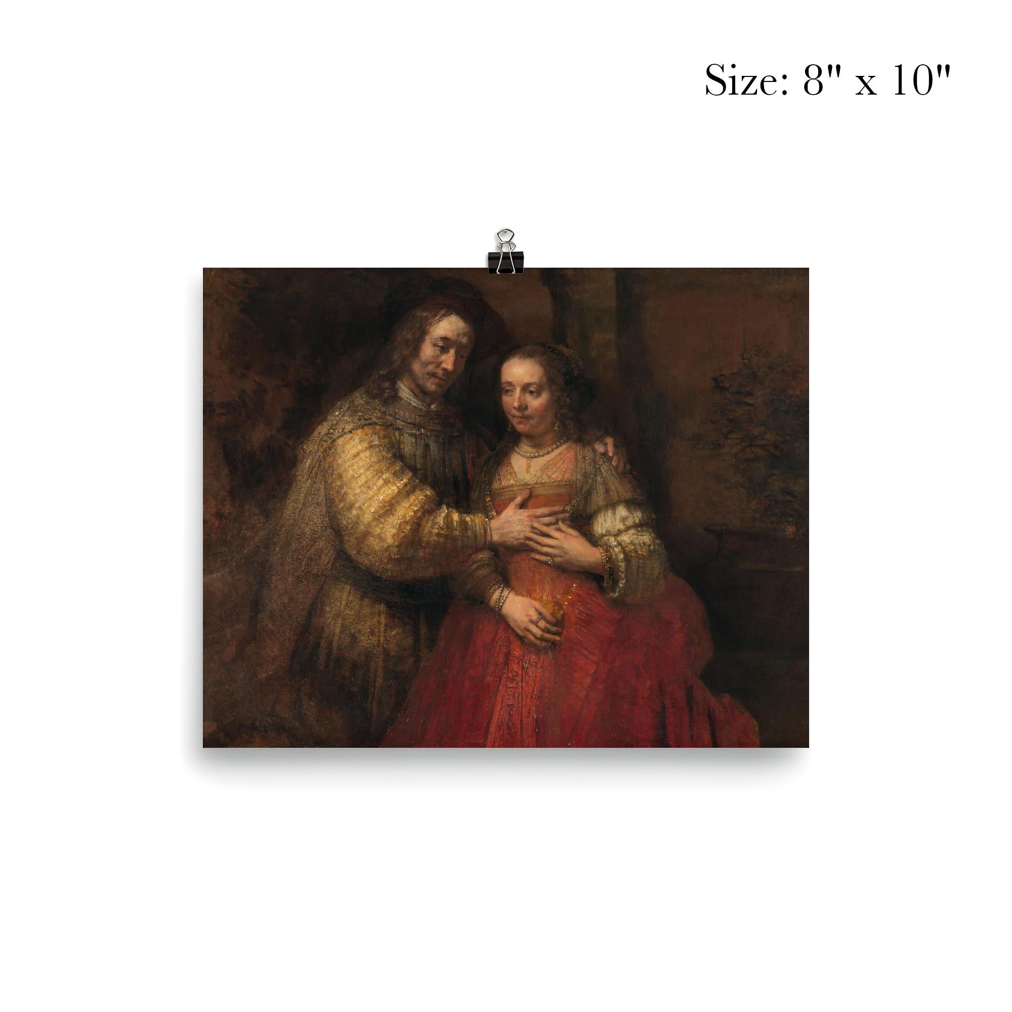 Isaac and Rebecca, Known as ‘The Jewish Bride’ by Rembrandt van Rijn poster 4