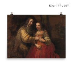 Isaac and Rebecca, Known as ‘The Jewish Bride’ by Rembrandt van Rijn poster 5